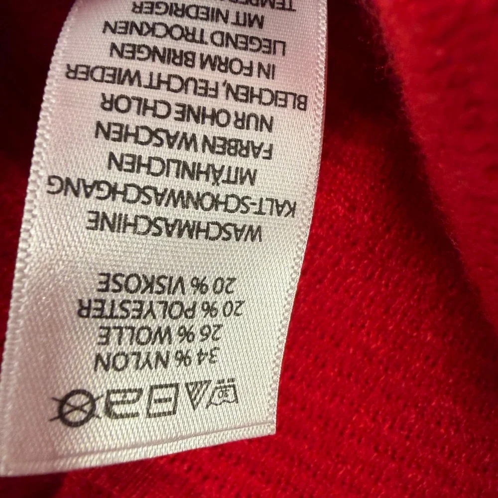 Cynthia Rowley Red A-Line Ribbed Skirt Size Medium‎ Women's Stretch Waist - Picture 9 of 9